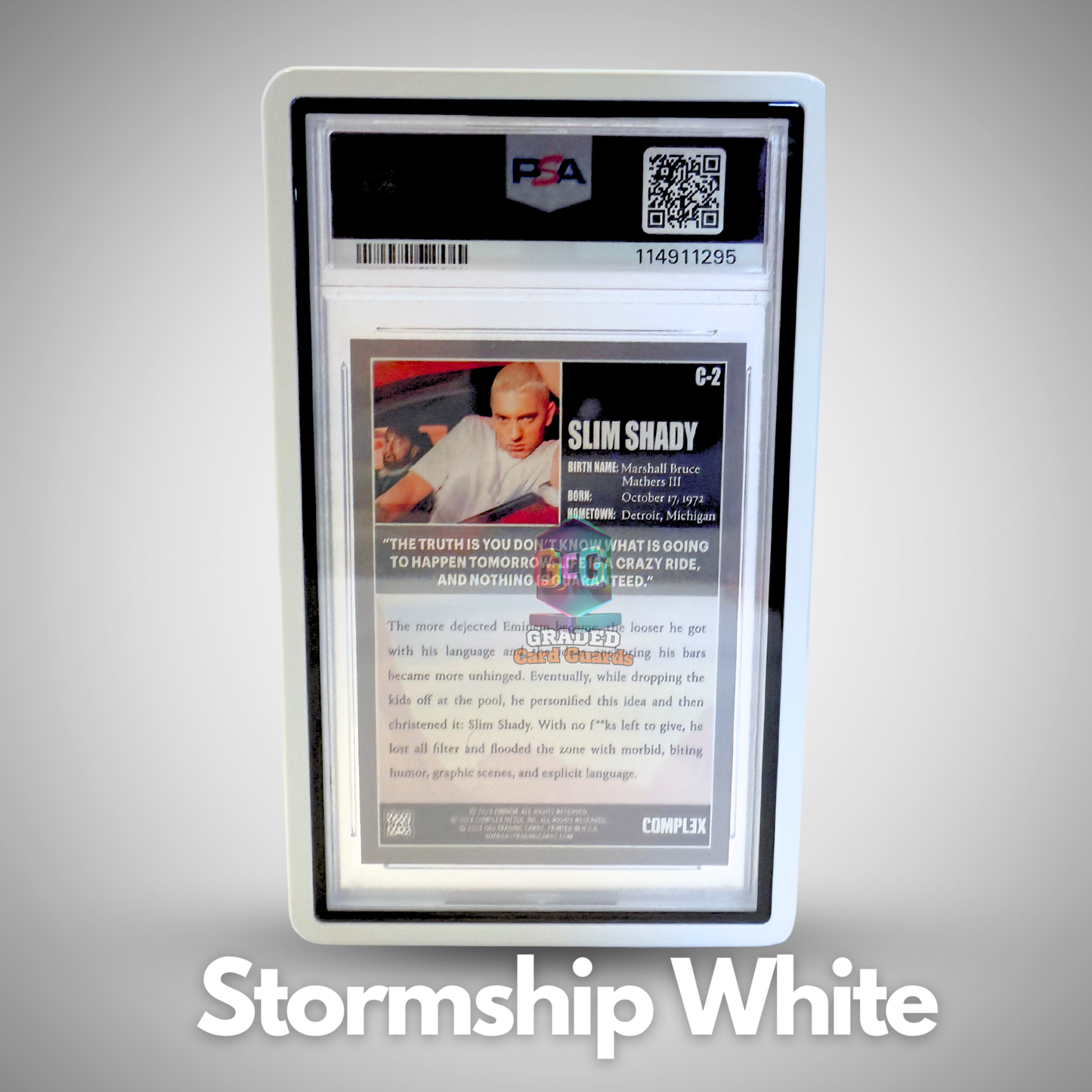 PSA Magnetic Card Guard (Stormship White)