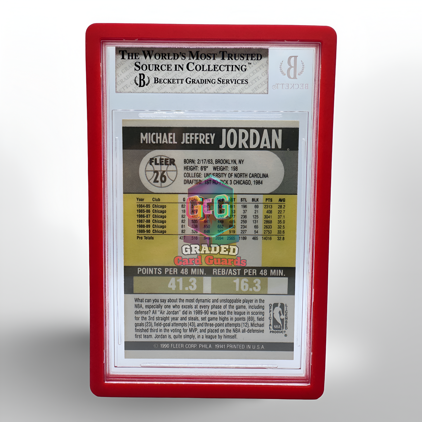 BGS Graded Card Guard (Red)